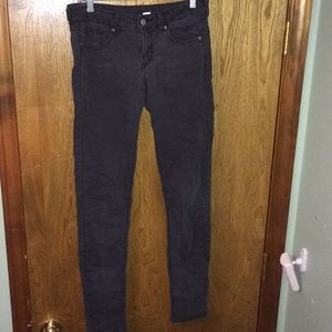 Black denim pants size 8